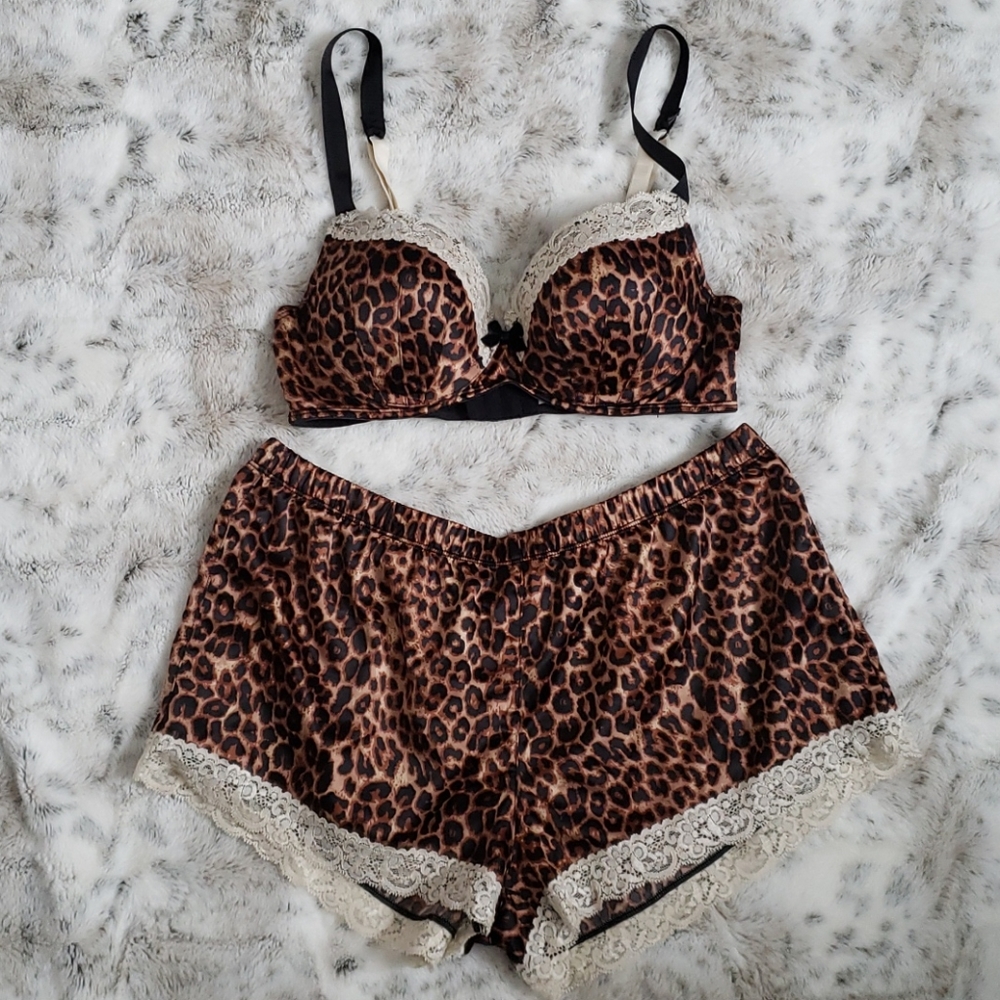 Material Girl Bra and Shorts Set